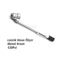 Carub Lastik Hava Ölçer Metal 204 Tip 120psi Vakum 1 Ad