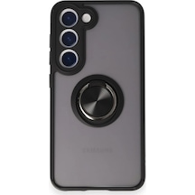 Flzdgnkr Newface Samsung Galaxy S24 Fe Kılıf Montreal Yüzüklü Silikon Kapak - Siyah Sıyah