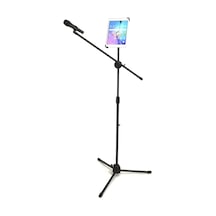 Tablet Tutuculu 360 Döner Profesyonel Metal Mikrofon Standı 140 Cm - Fc1077 Standart