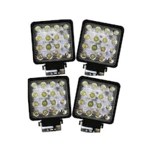 Ahmet Otomotiv 16 Led Kare Off Road Sis Lambası 4 Lü 11 Cm