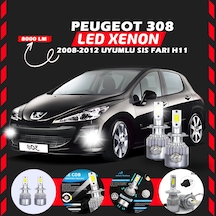 Peugeot 308 2008-2012 Sis Farı Uyumlu Şimşek Etkili Led Xenon Performance Series H1