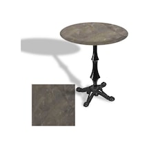 Çipa 1012 Döküm Ayak Yuvarlak Masa Çap 60cm - Werzalit, Wermodin Ve Allzalit Tabla - Halong Çok Renkli