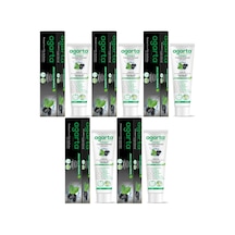Agarta Doğal Diş Macunu 100ml Aktif Karbonlu 5 Li Set Beyazlık