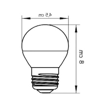 6w E27 Mini Ampul, 3000k Sıcak Sarı Işık