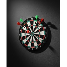 17 İnç Dart Tahtası Sağlam Ahşap Gövde Ve Metal İğneli Dart Okları