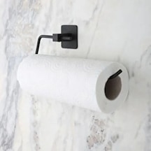 Kendiliğinden Yapışkanlı Siyah Paslanmaz Metal Rulo Havluluk Aparat 5492 Çr