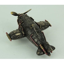 Veronese Design Steampunk Tarzı Tek Pervaneli Uçak Heykeli