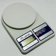 Lotus Dijital Mutfak Terazisi 10kg - 1gr Yüksek Hassasiyetli Terazi Bej