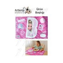 Beslenme Bezi Kız Modeli Yıkanabilir 32x47 Cm 1 Adet Beslenme Örtüsü Okul Öncesi Kreş Anasınıfı İlkokul İçin İdeal Açık Pembe
