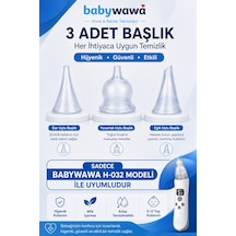 Babywawa H-032 3'lü Silikon Burun Aspiratörü Yedek Başlık Seti
