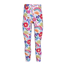 Lovetti Kız Çocuk Little Friends Desenli Tayt 1319 Çok Renkli
