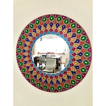 Mandala Boncuklu Otantik Dekoratif El Yapımı Ayna