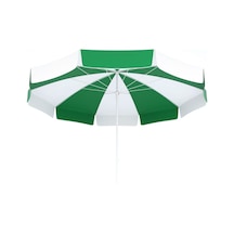 Tevalli Parasols 200ø Lüks Polyester Plaj Şemsiye Yeşil - Beyaz Dilim