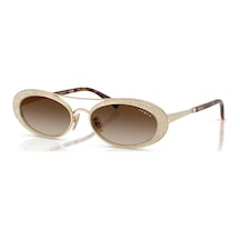 Vogue Vo 4348sb 84813 54 Kadın Oval Degrade Gold Metal Güneş Gözlüğü Altın
