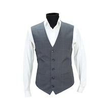 Mentor Regalo Erkek Yelek V Yaka Lacivert Ekose 50616 L