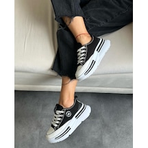 White Line Prens 120 Kadın Sneaker Ayakkabı Siyah Siyah