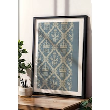 William Morris V.r.ı. Wallpaper Çerçeveli Tablo Viktorya Serisi Kraliyet Temalı Vintage Dekor Siyah