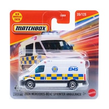 Matchbox 2024 Mercedes Benz Sprinter Ambulance 1/64 Jhn67 Beyaz