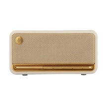 Edifier Mp230 20w Rms Bluetooth 5.0 Retro Tasarımlı Taşınabilir Kablosuz Hoparlör Ahşap Kabin, Aux/usb-c/tf Kart - Beyaz