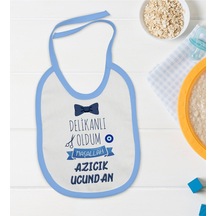 BK Kids Sünnet Tasarımlı Mavi Bebek Mama Önlüğü-5