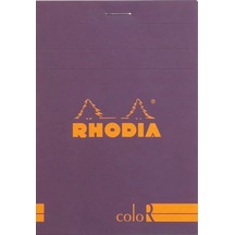 Rhodia Basic Çizgili Bloknot Purple Kapak 90g 70 Yaprak A5