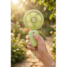 Mini Taşınabilir Fan Type-c Şarjlı El Vantilatörü Yeşil Fn-65