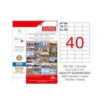 Tanex Laser Etiket 52.5MMx29.7MM Tw-2040 Tanex Laser Etiket 52.5MMx29.7MM Tw-2040