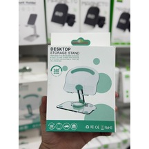 Rio Masa Üstü Telefon Tutucu 360 Derece Dönebilen Kaliteli Şefaf Plastik Ürün