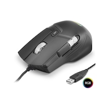 X13 Mouse 12400 Dpi 10 Tuş Makro 1000 Hz Rgb - Siyah Diğer