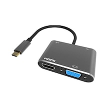 Vcom Cu451 Type-c To Vga Hdmi Usb Type-c Çevirici Kdo