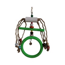 Halkalı İpli Boncuklu Kuş Oyuncağı 10 / 20 Cm