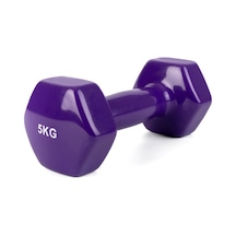 Gymo Hex Shape Vinil Dambıl 5kg Mor