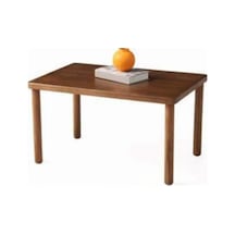 Avanas Orta Sehpa Ceviz Ahşap Görünümlü Modern Şık Dayanıklı Salon Mobilyası 90x60x45 Cm Çok Renkli