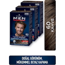 Schwarzkopf Men Perfect Saç Boyası 60 Kahve 3'lü