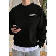 Polizei Sırt Baskılı Sweatshirt Siyah2 Siyah