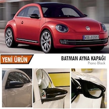 Volkswagen Beetle Yarasa Ayna Kapağı Batman Parlak Siyah Piano Black
