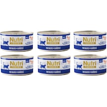 Nutri Feline Ton Balıklı Ve Karidesli Jöleli Tahılsız Yetişkin Kedi Konservesi 70 G X 6 Adet