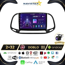 Fiat Doblo 2015-2019 Model 2gb + 32gb Android 13 Kablosuz Carpla