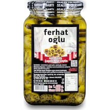 Ferhatoğlu Izgara Edilmiş Çeşnili Yeşil Zeytin 900 G