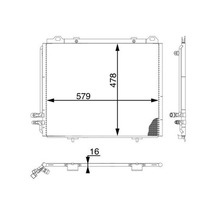 Mahle Klima Radyatörü Mercedes E-seri W210 S210 Mahle Ac196000s A2108300570