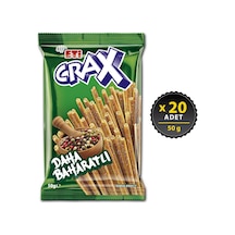 Eti Crax Baharatlı Çubuk Kraker 20 x 50 G