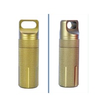 Omeniv Cnc Alüminyum Tüp  Kibrit Olta Kamp Outdoor Anahtarlık Çok Renkli