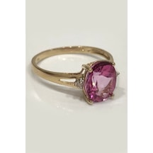 Kırmızı Topaz Yüzük - Ak0119