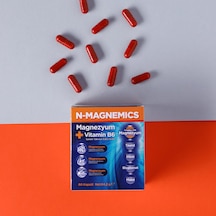 N-Magnemics Magnezyum + Vitamin B6 İçeren Takviye Edici Gıda 60 Kapsül