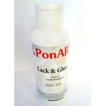 Ponart Lack&Glue Su Bazlı Şeffaf Vernik ve Yapıştırıcı 100 ML