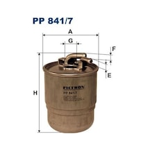 Fıltron Pp841.7 Yakıt Filtresi Mercedes Om642 W204 C219 W164 W463 W639 B906 A6420920101 Adet