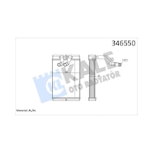 Kalorifer - 829 - Radyatörü Hyundai H-1 , Starex 2.4 / 2.5 1997- - Almparca - Brazing