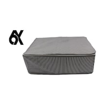 6 Adet Antrasit Çizgili Büyük Boy Baza Altı Hurç - 64x45x22 Cm Fonksiyonel Saklama Çözümü Poliprop Diğer