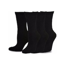 Tezzgelsin Organik Pamuklu Diabetik Çorap 3 Adet Siyah