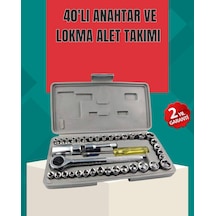 Çok Amaçlı 40 Parça Lokma Anahtar Takımı Korozyona Dayanıklı Çelik